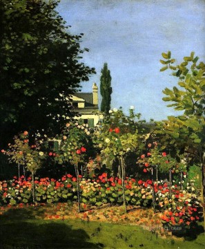  flower Oil Painting - Garden in Flower Claude Monet